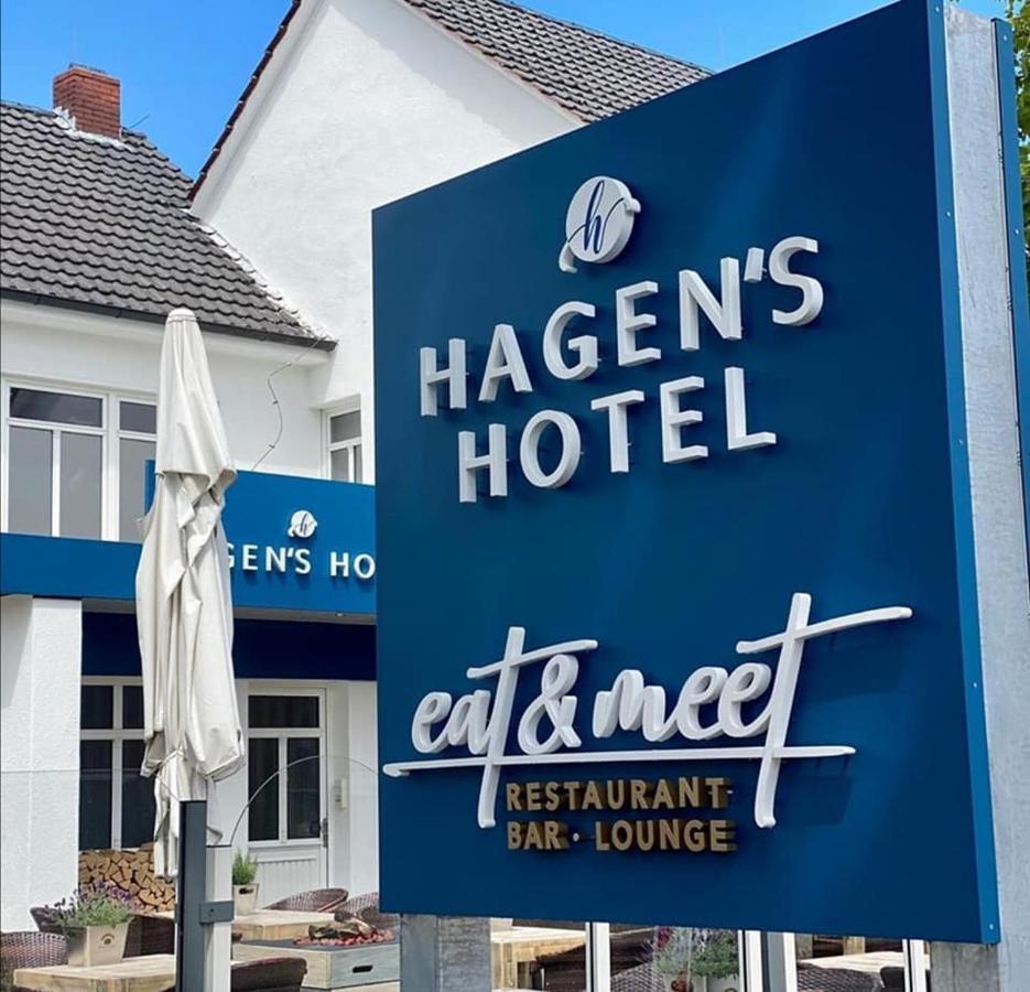 Hagen'S Hotel "Eat & Meet" Restaurant Bar Lounge Haren Eksteriør billede